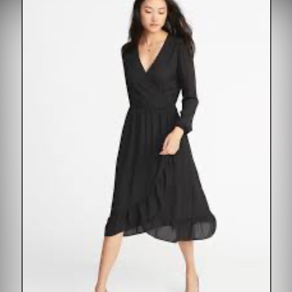 Old navy medium black flowy dress 1119
